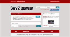 Desktop Screenshot of dayzserver.com
